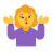 Woman-Shrugging-Flat-Default icon