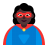 Woman Superhero Flat Dark icon