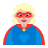 Woman-Superhero-Flat-Medium-Light icon