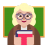 Woman-Teacher-Flat-Medium-Light icon