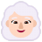 Woman-White-Hair-Flat-Light icon