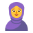 Woman With Headscarf Flat Default icon