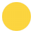 Yellow Circle Flat icon