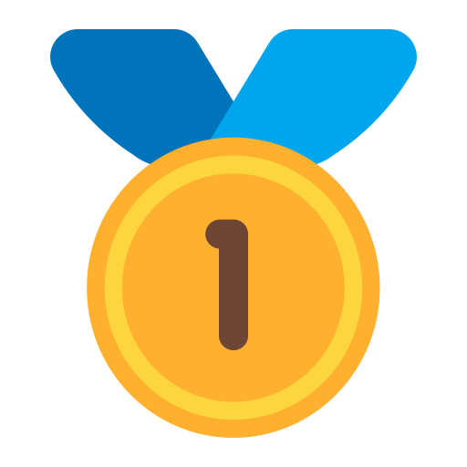 1st-Place-Medal-Flat icon