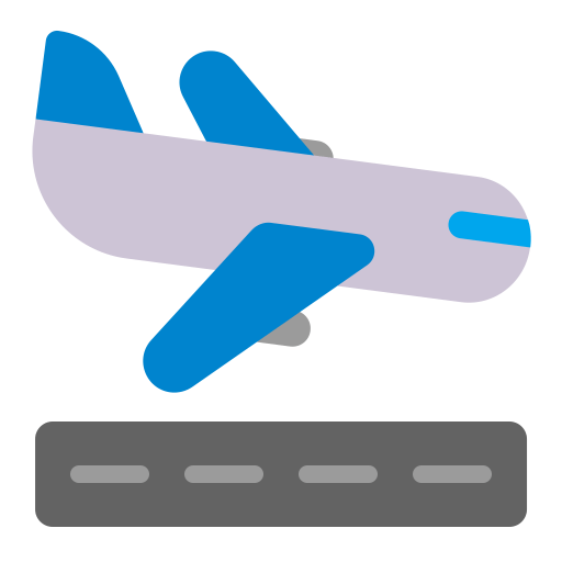Airplane-Arrival-Flat icon