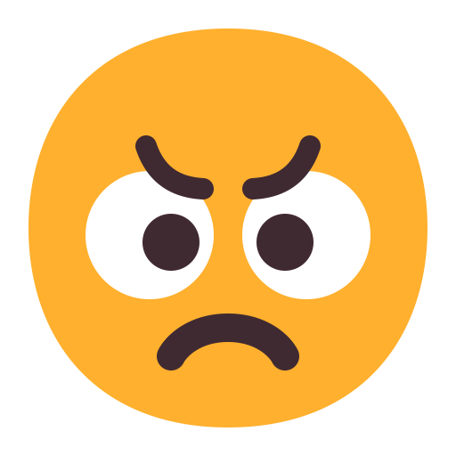Angry-Face-Flat icon