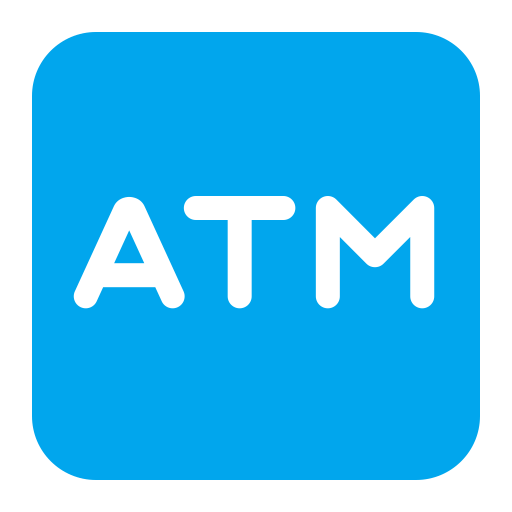 Atm-Sign-Flat icon