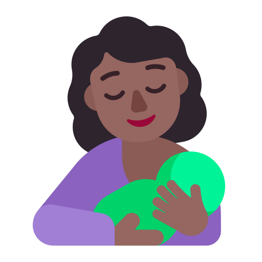 Breast-Feeding-Flat-Medium-Dark icon
