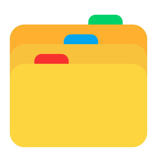 Card Index Dividers Flat icon