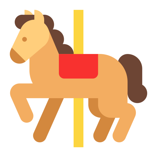 Carousel-Horse-Flat icon