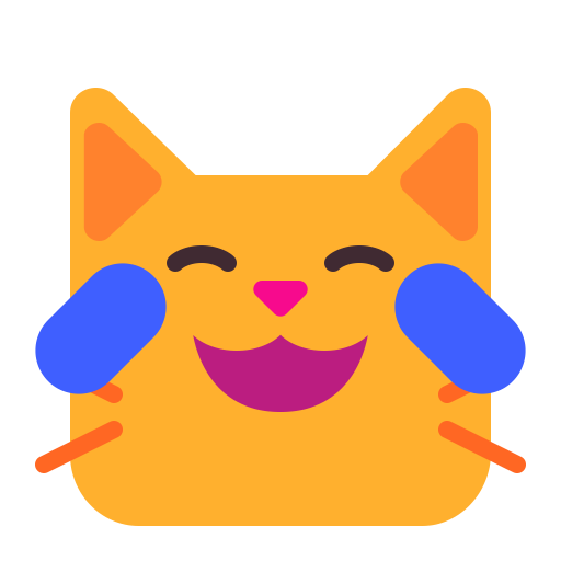Cat-With-Tears-Of-Joy-Flat icon