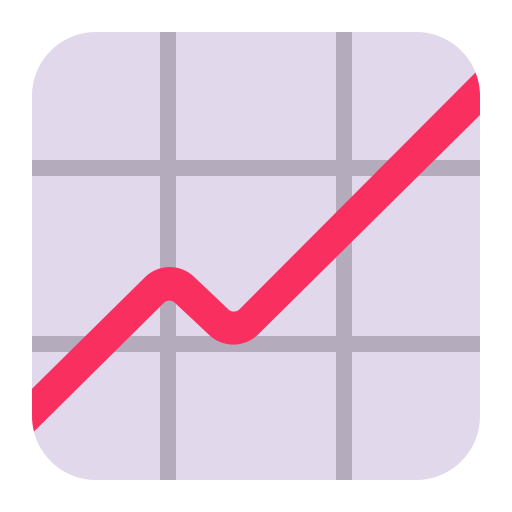 Chart-Increasing-Flat icon