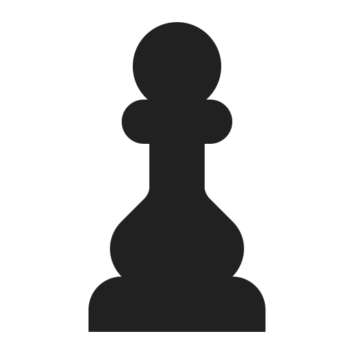 Chess Pawn Flat Icon | FluentUI Emoji Flat Iconpack | Microsoft