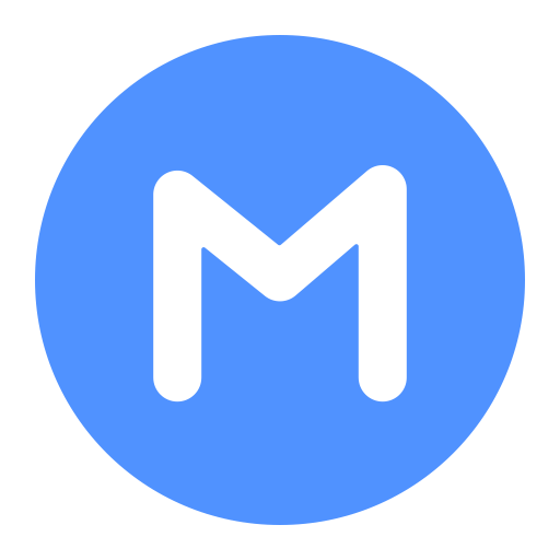 Circled-M-Flat icon