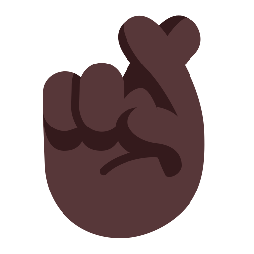 Crossed-Fingers-Flat-Dark icon