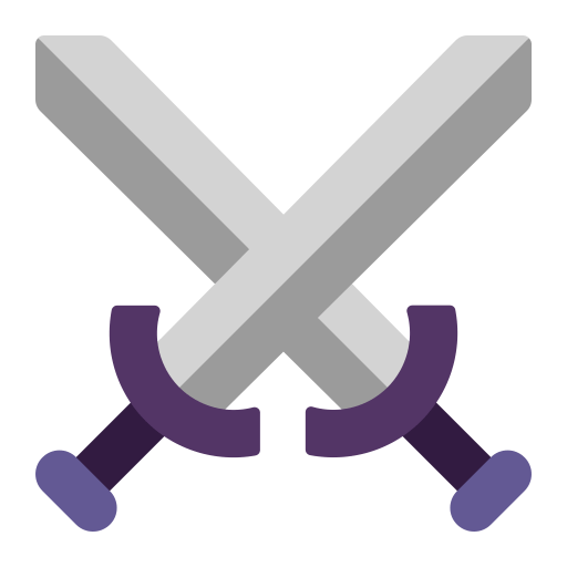 Crossed Swords Flat icon