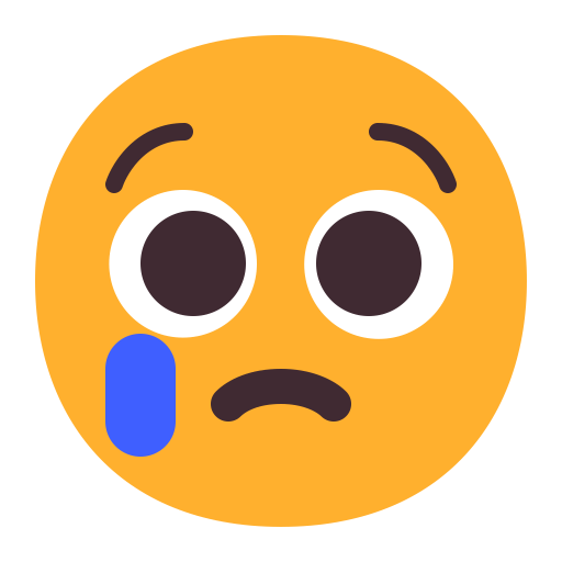 Crying-Face-Flat icon
