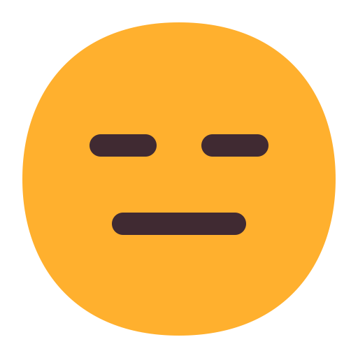Expressionless-Face-Flat icon
