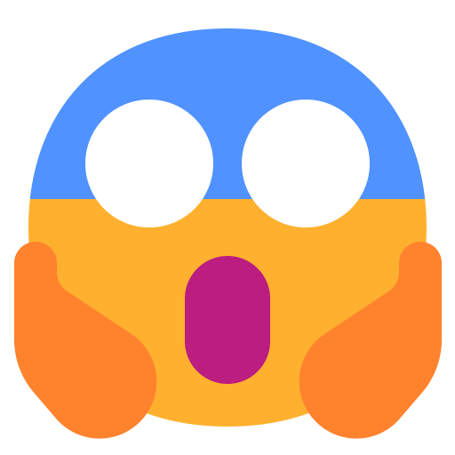 Face-Screaming-In-Fear-Flat icon
