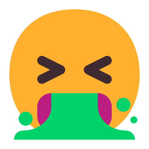 Face-Vomiting-Flat icon