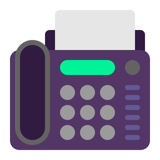 Fax-Machine-Flat icon