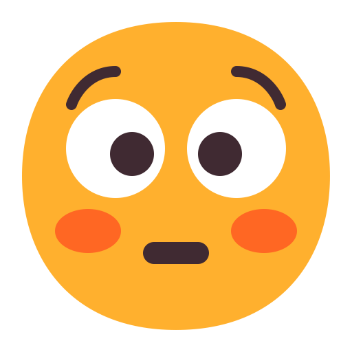 Flushed-Face-Flat icon
