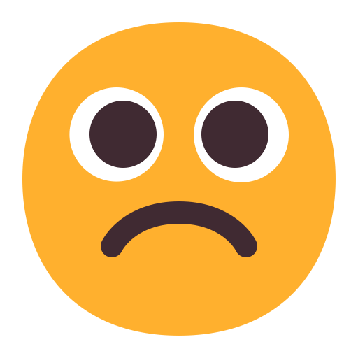 Frowning-Face-Flat icon