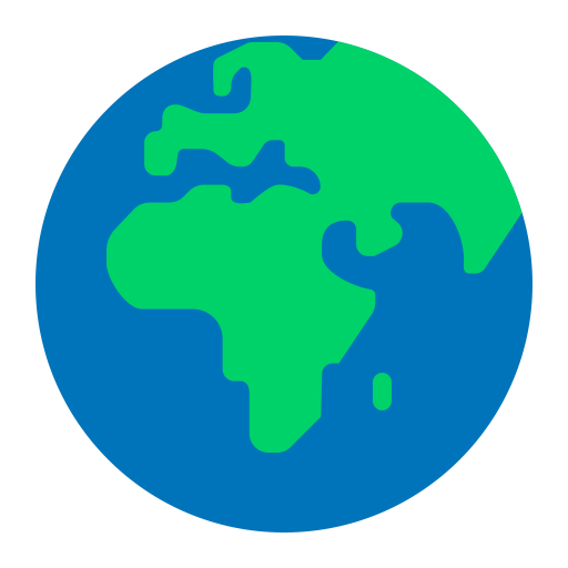 Globe-Showing-Europe-Africa-Flat icon