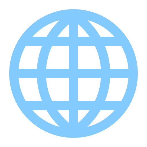 Globe-With-Meridians-Flat icon