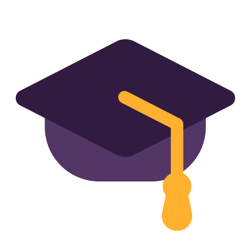 Graduation-Cap-Flat icon