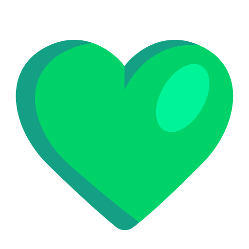 Green-Heart-Flat icon