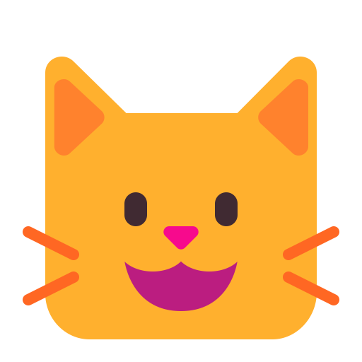 Grinning Cat Flat icon