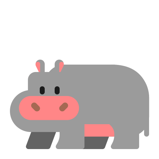 Hippopotamus-Flat icon
