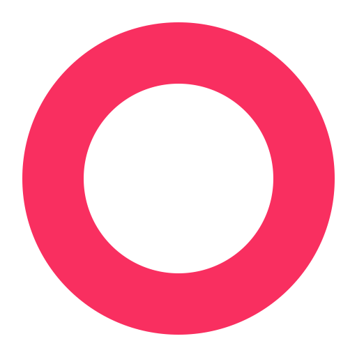 Hollow-Red-Circle-Flat icon