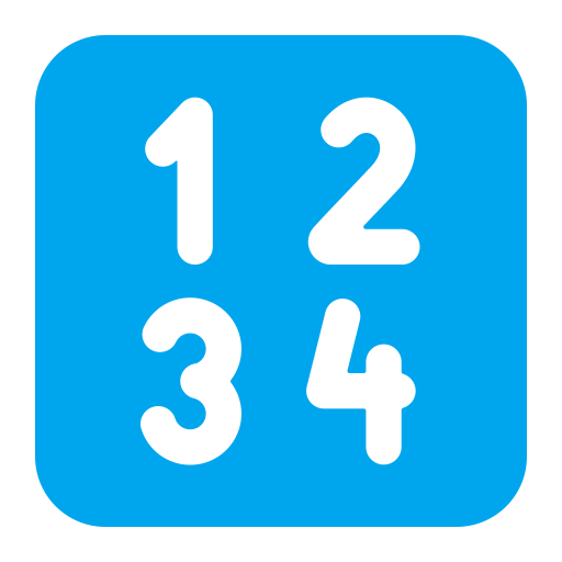 Input-Numbers-Flat icon