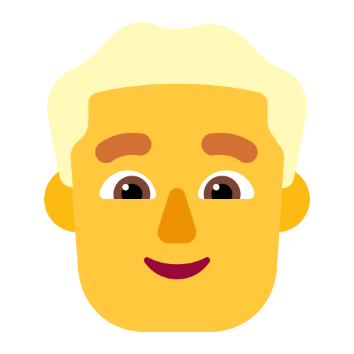 Man-Blonde-Hair-Flat-Default icon