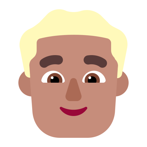 Man-Blonde-Hair-Flat-Medium icon