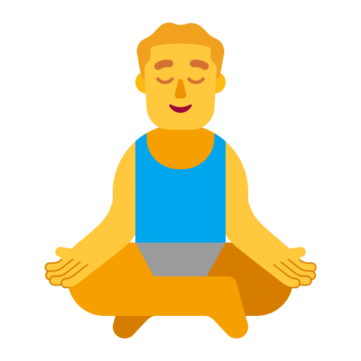 Man-In-Lotus-Position-Flat-Default icon