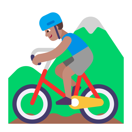 Man-Mountain-Biking-Flat-Medium icon