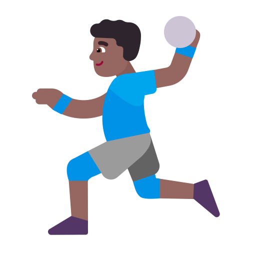 Man-Playing-Handball-Flat-Medium-Dark icon