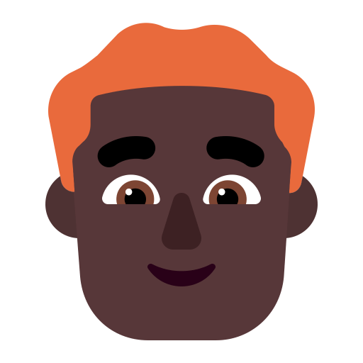 Man-Red-Hair-Flat-Dark icon