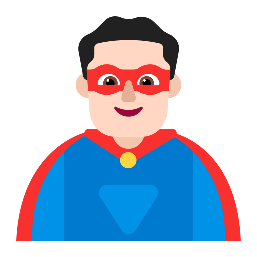 Man-Superhero-Flat-Light icon