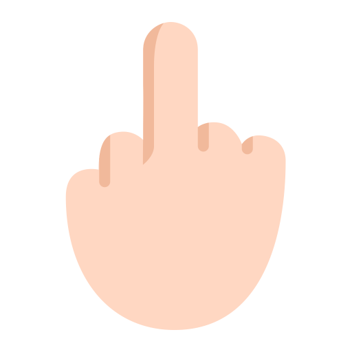 Middle-Finger-Flat-Light icon
