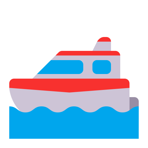 Motor-Boat-Flat icon
