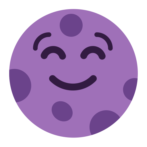 New-Moon-Face-Flat icon