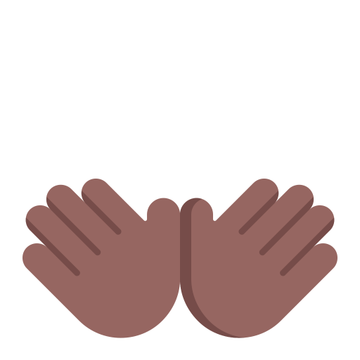 Open-Hands-Flat-Medium-Dark icon