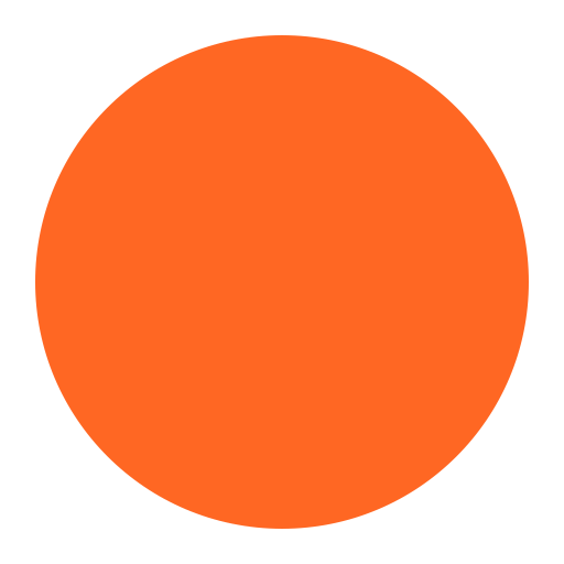 Orange Circle Flat icon
