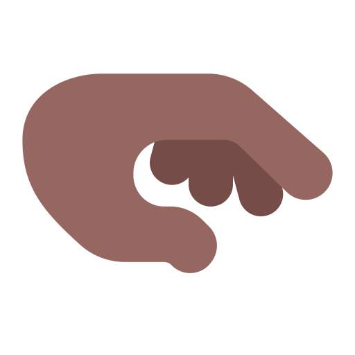 Palm-Down-Hand-Flat-Medium-Dark icon