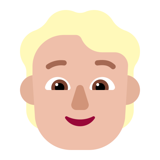Person-Blonde-Hair-Flat-Medium-Light icon