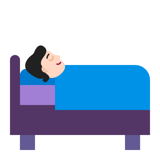 Person-In-Bed-Flat-Light icon
